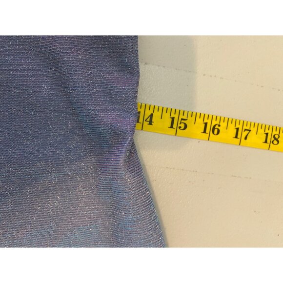 BCX Sparkly Purple Party Dress Straps Midi Size 5 - Picture 8 of 10